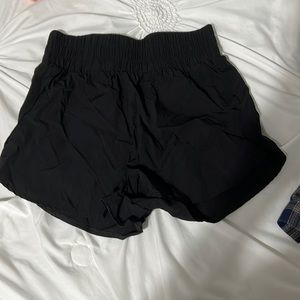 shein black high waisted athletic shorts